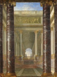Perspective de jardins - Jacques Rousseau